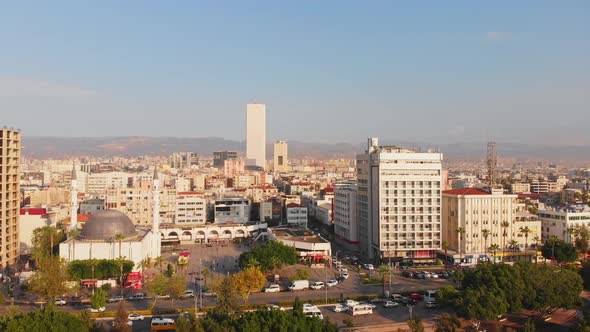 Mersin City Panorama With Mosque alt
