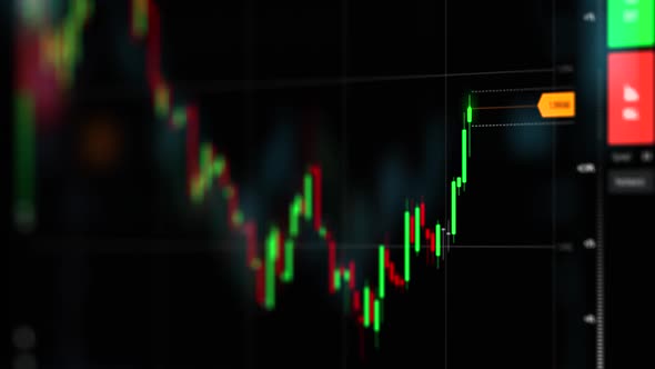 Graph of Crypto Currency Online. Quotes of Eth and Btc at Stock Exchange. Stock Exchange Market alt