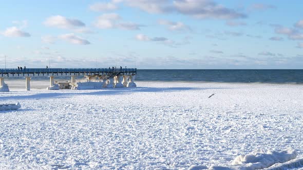 View of the Baltic Sea in Winter