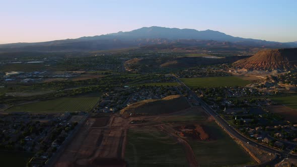 Mountain Town Sunset