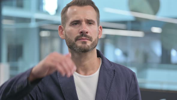 Middle Aged Businessman Looking Around Searching alt