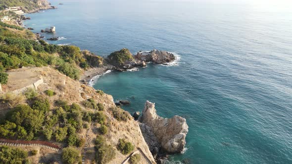 Turkey Mountain Coastline  Shore Mediterranean Sea alt