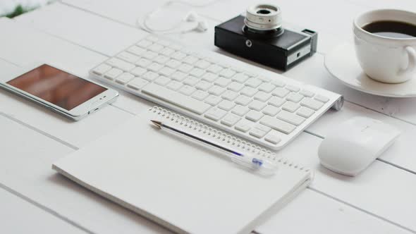 office gadgets and photo