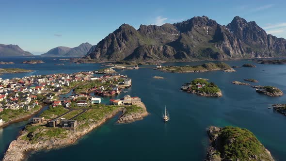 Henningsvaer Lofoten Is an Archipelago in the County of Nordland, Norway alt