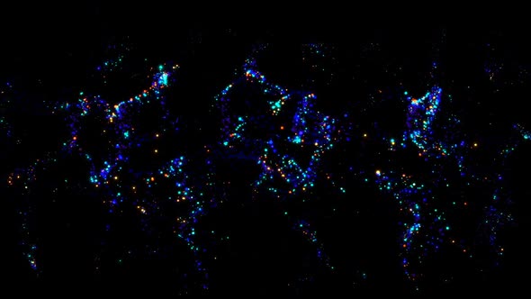 Glow Blue Particles
