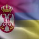 Ukraine Serbia Flag Loop Background 4K - VideoHive Item for Sale
