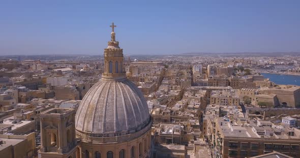 Capital of Malta - Valletta. Aerial view. alt
