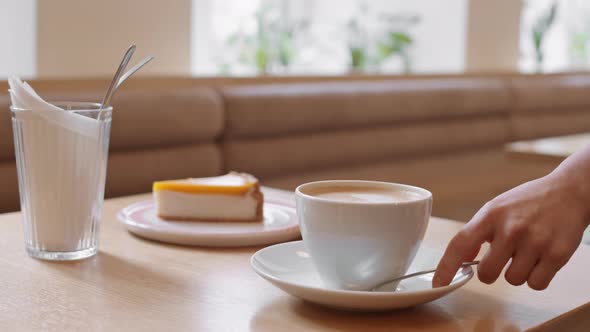 coffee set up table