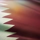 fabric pattern waving Qatar flag of - VideoHive Item for Sale