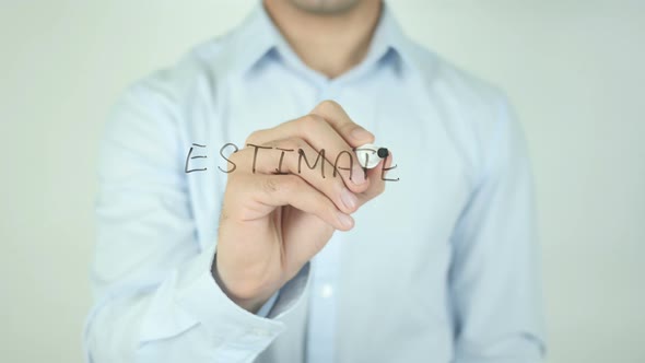 Estimate, Writing On Screen alt