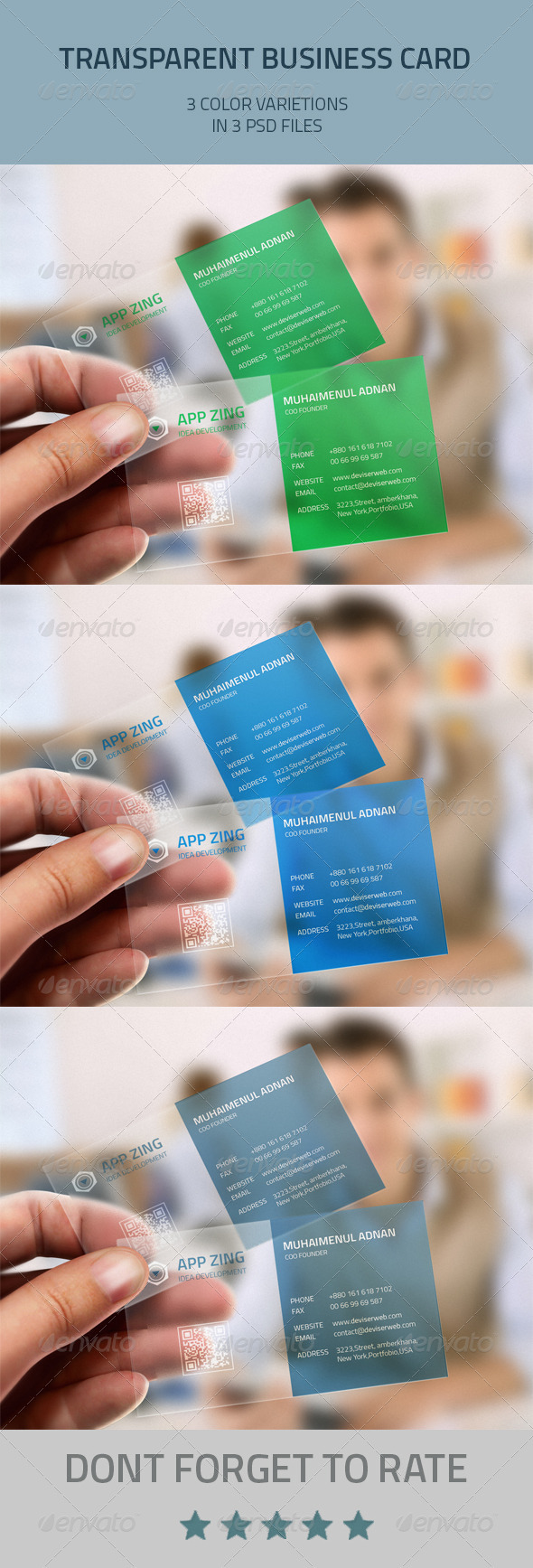 Transparent Business Card - Creative Business Cards