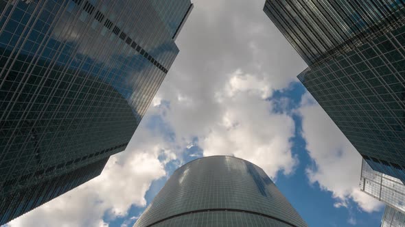 Clouds Over The Glass Buildings