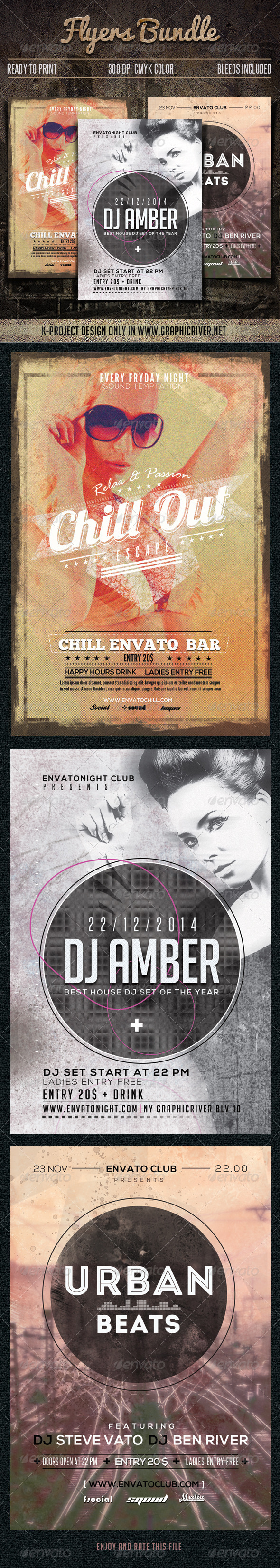 Flyers Bundle - Clubs & Parties Events