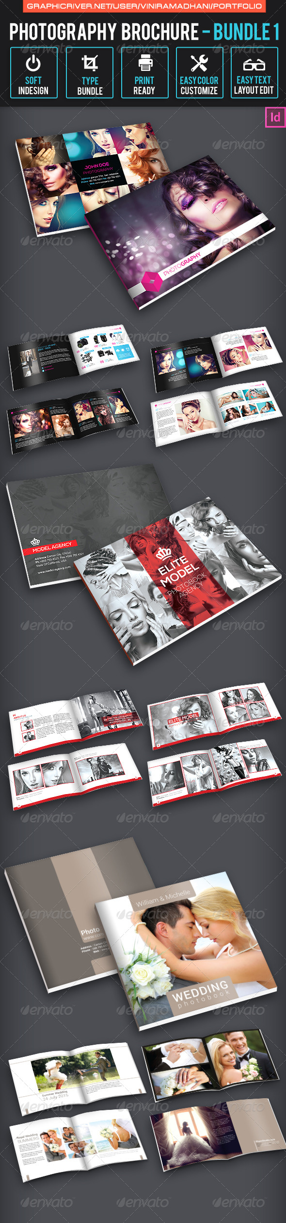 Photography Brochure Bundle 1 - Catalogs Brochures
