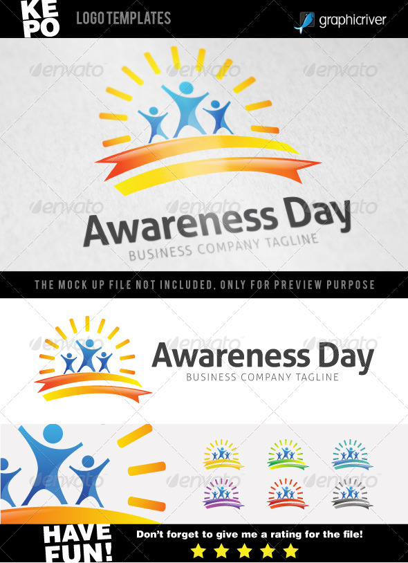 Awareness Day Logo - Humans Logo Templates