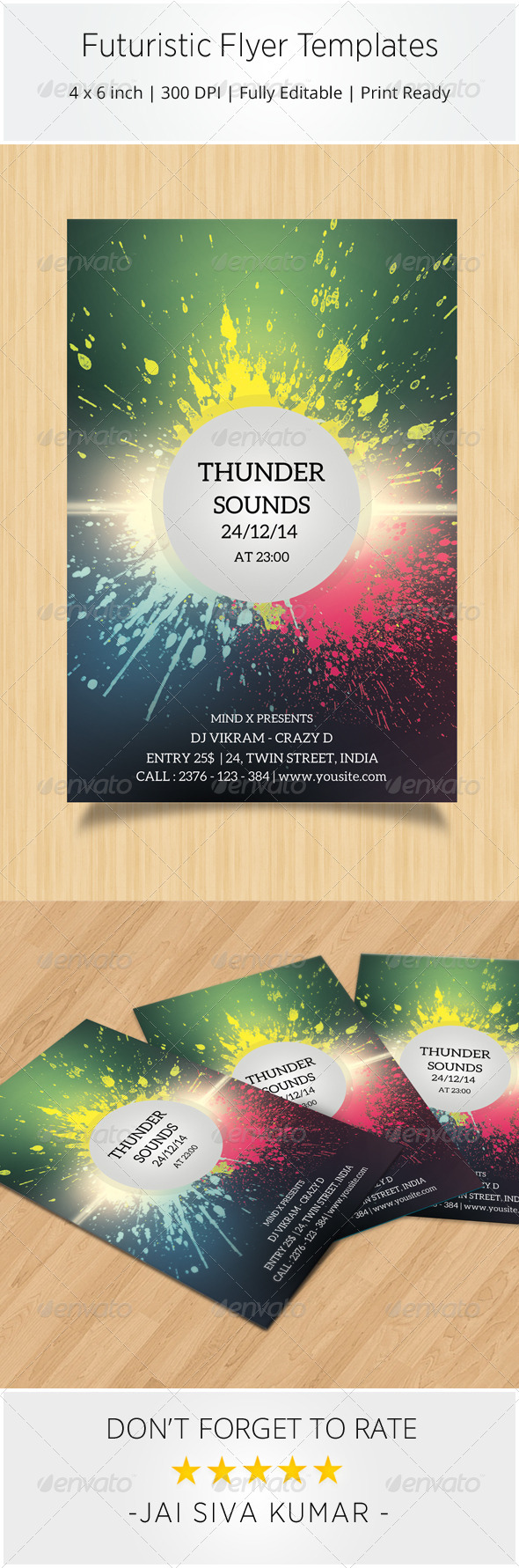Futuristic Flyer Templates - Clubs & Parties Events