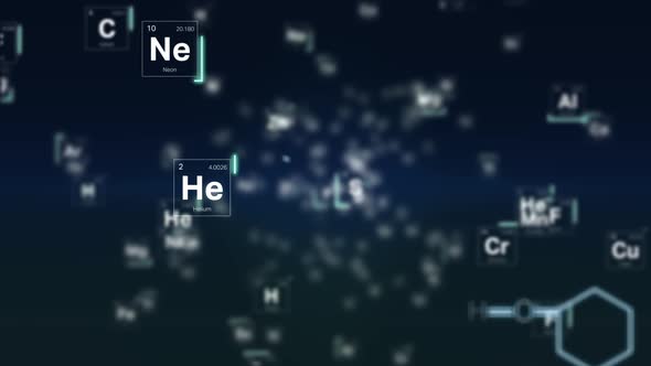 Periodic Table Motion Background
