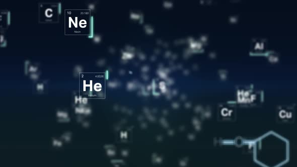 Periodic Table Motion Background alt