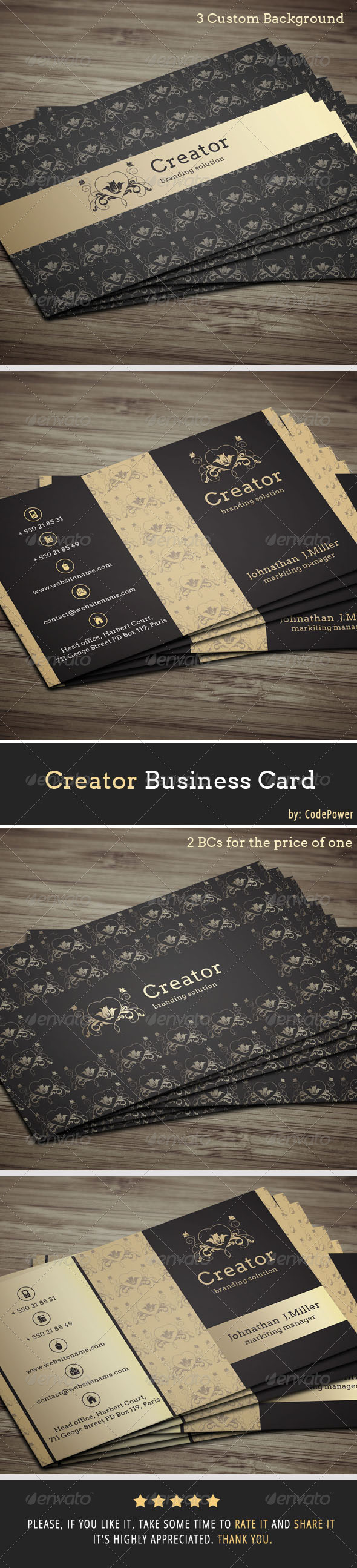 Creator Business Card - Creative Business Cards