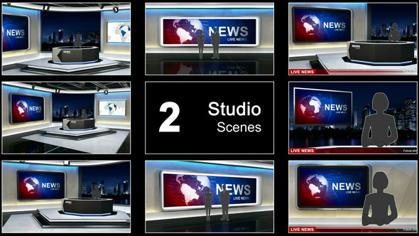News Studio 99 - VideoHive 7098223