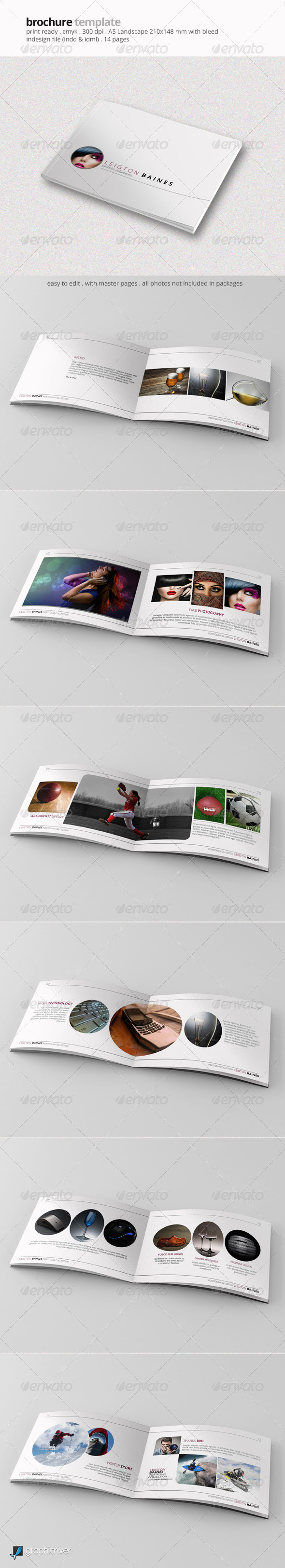 A5 Brochure Template - Portfolio Brochures