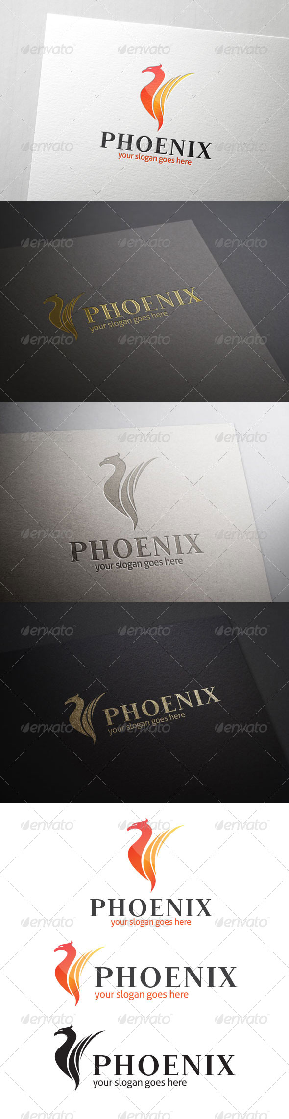 Fire Bird Logo - Animals Logo Templates