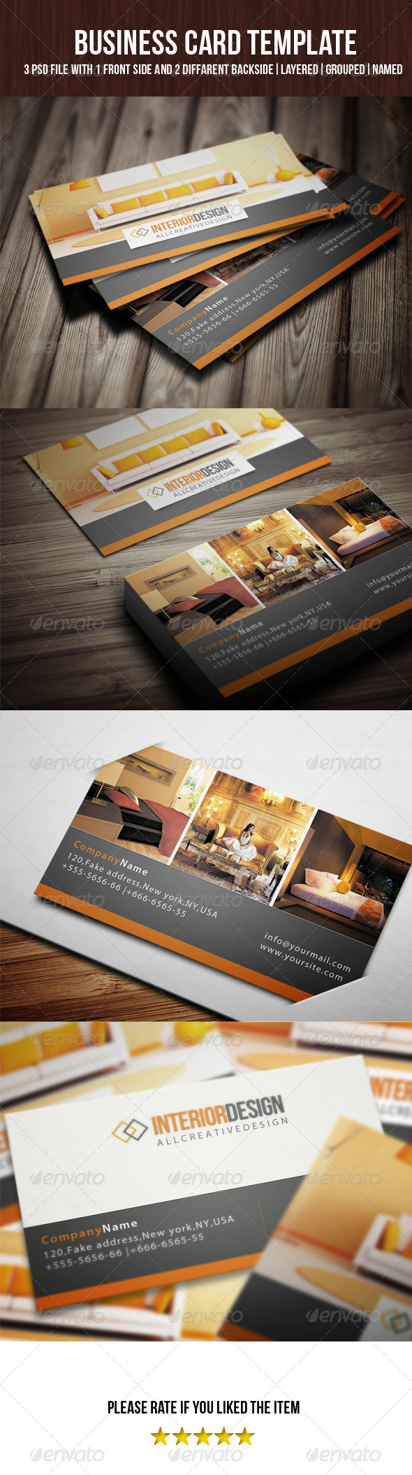 Interior Business Card - Corporate Business Cards