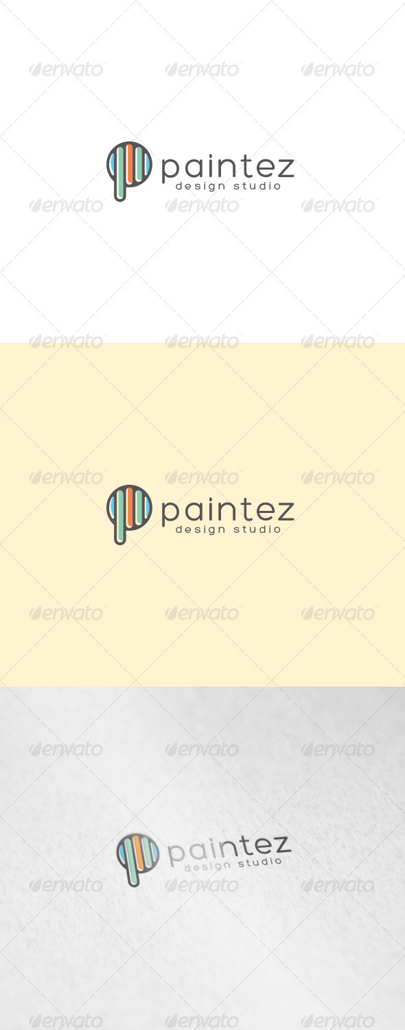 Paintez Logo - Letters Logo Templates