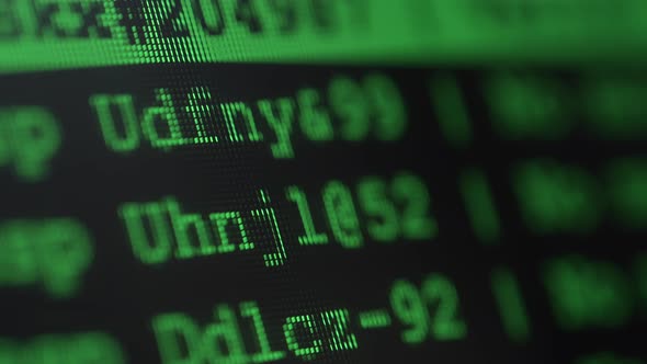 Random Hacking Codes Running on a Screen alt