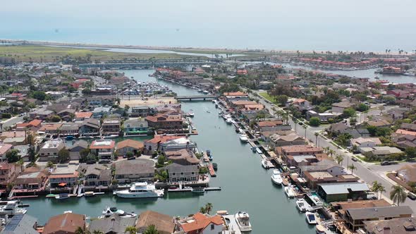 Flying Over Bayfront Homes