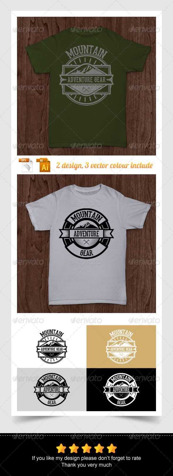 Mountain Adventure Gear - Sports & Teams T-Shirts