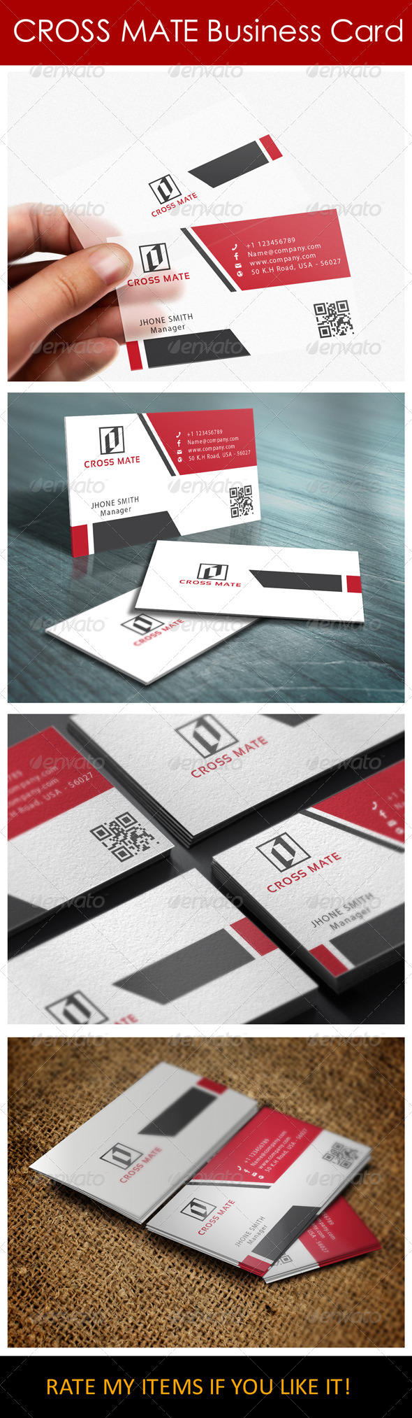 Clean Simple Business Card - Corporate Business Cards