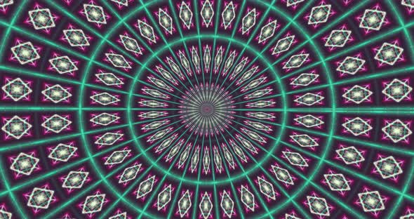 Looped kaleidoscope Abstract Symmetrical  Of Geometric Seamless Pattern shape