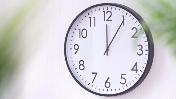 Close Up Video of Clock Face on Wall alt