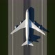 Satellite View of Taking Off Airplane - VideoHive Item for Sale