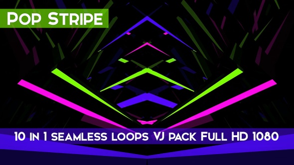 Pop Stripe VJ Loops Pack