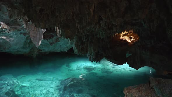Underwater Caves of Yucatan Mexico Cenotes