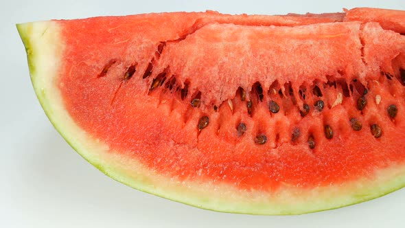 Big Ripe Slice Of A Watermelon