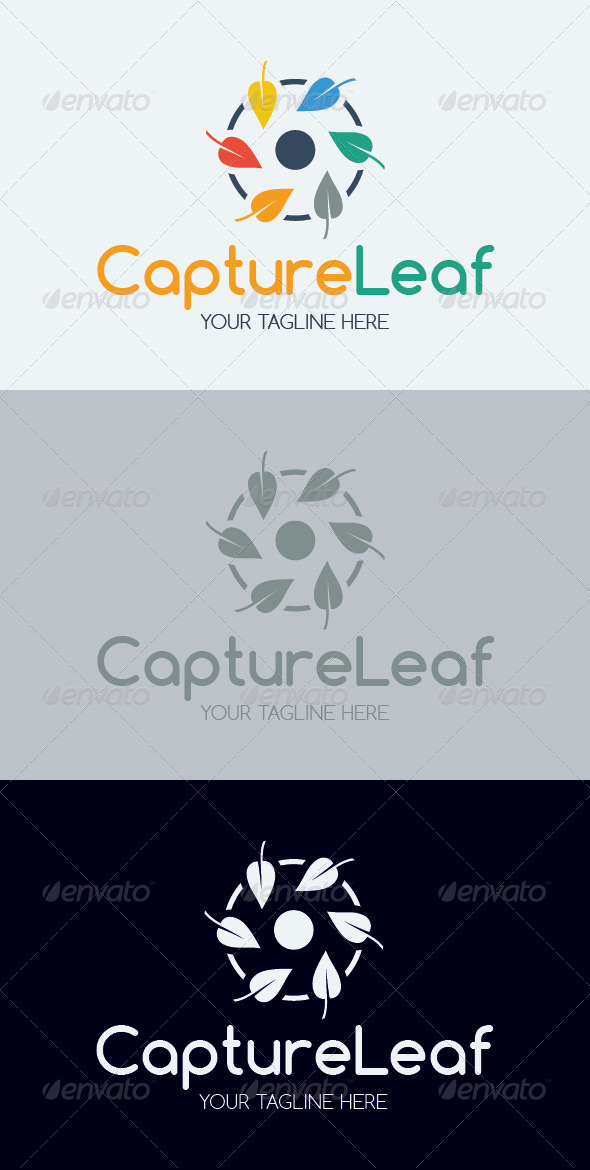 Capture Leaf Logo Template - Nature Logo Templates