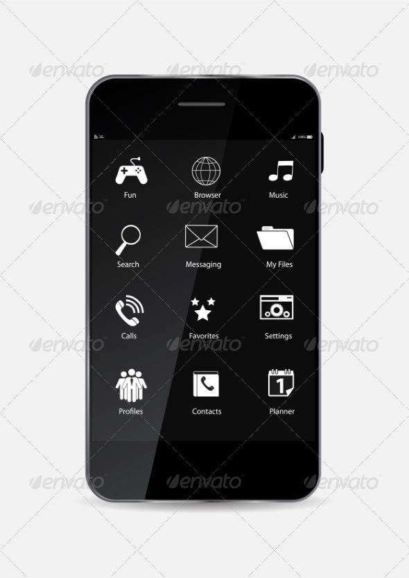 Black Mobile Phone - Computers Technology