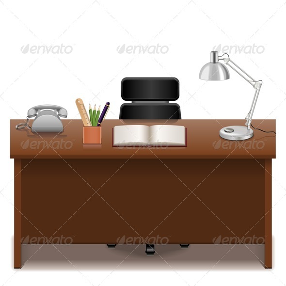 Office Table - Business Conceptual
