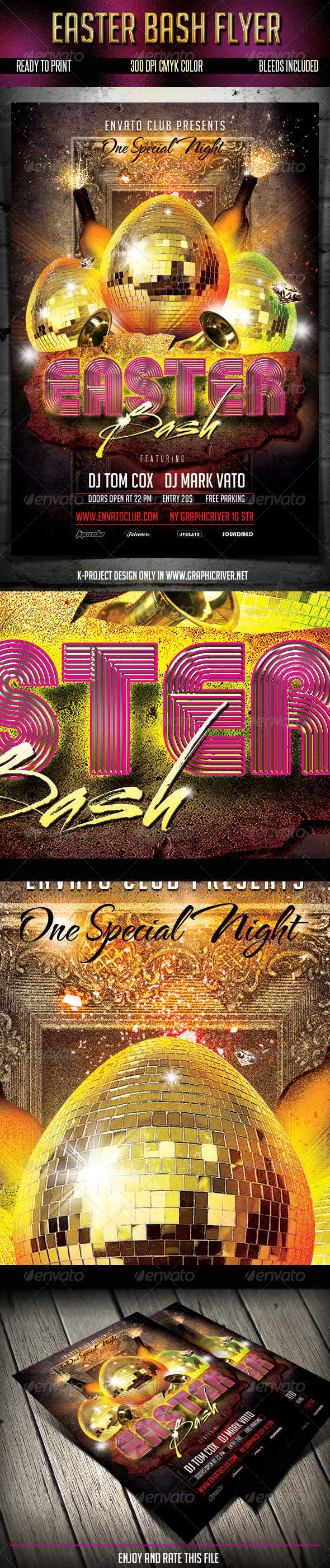 Easter Bash Flyer - Clubs & Parties Events
