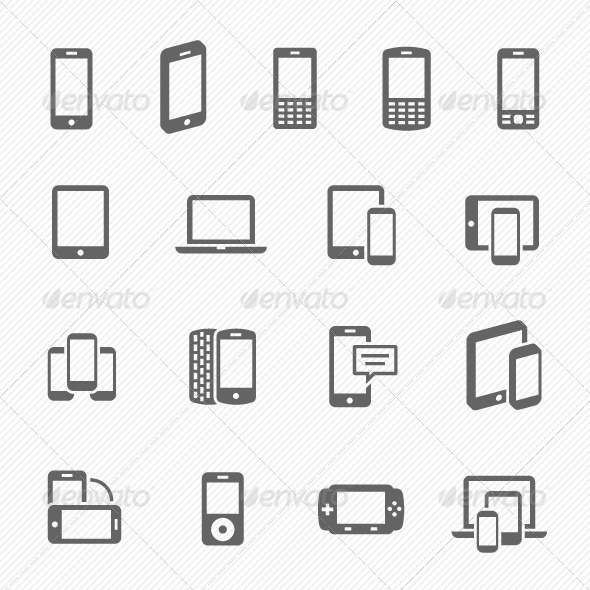 Responsive Design Vector Icons - Technology Icons