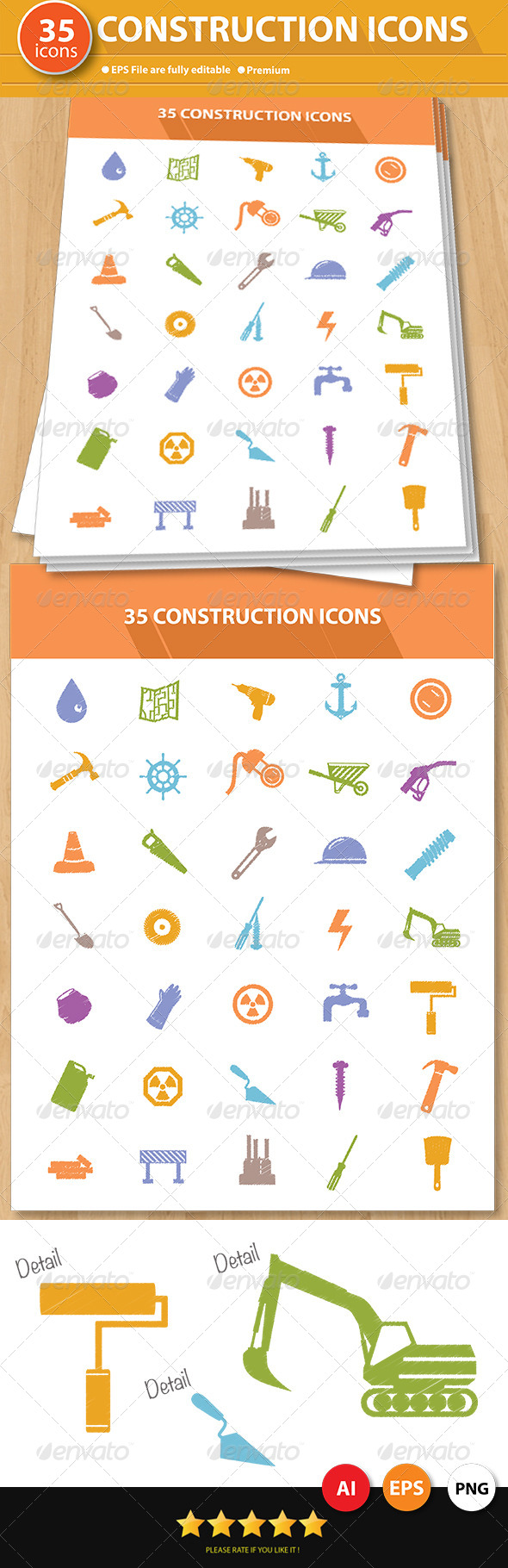 35 Construction Icons - Icons