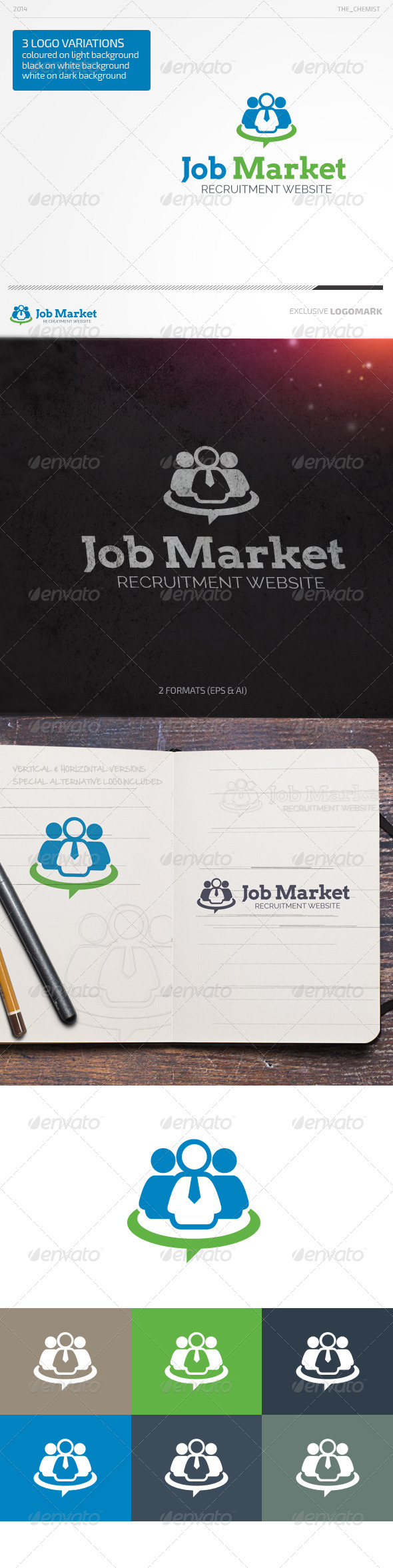 Job Market Logo - Humans Logo Templates