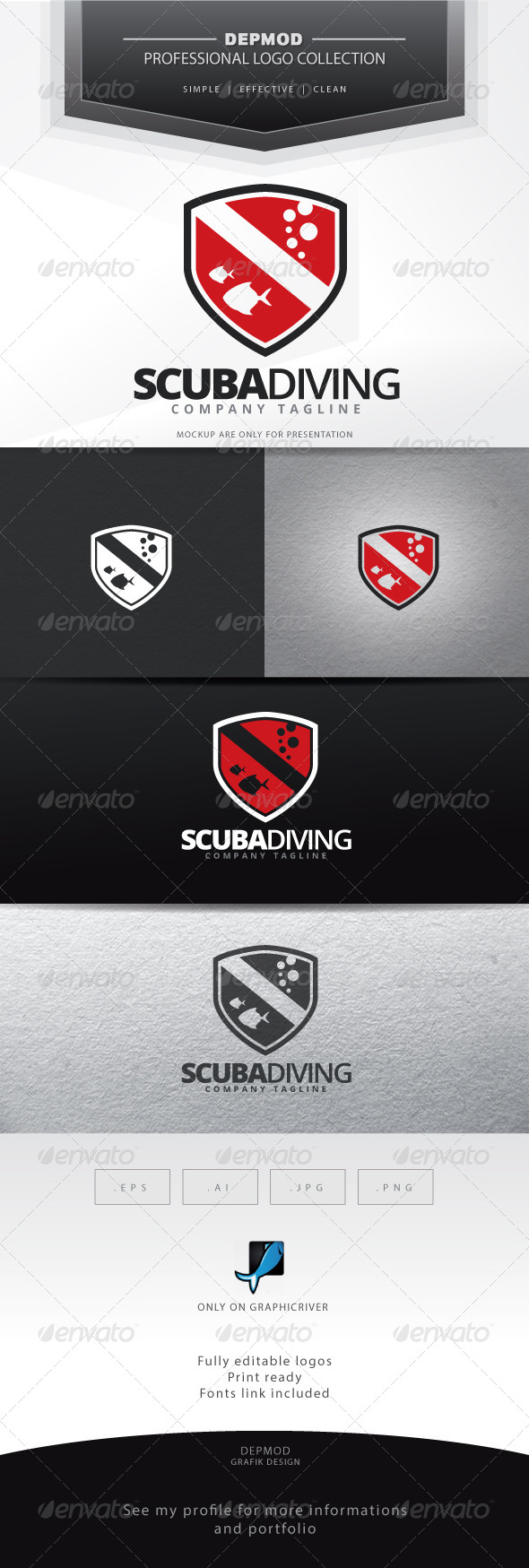 Scuba Diving Logo - Symbols Logo Templates