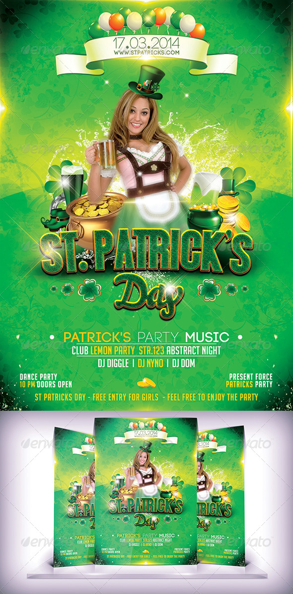 St. Patricks Day Flyer - Flyers Print Templates