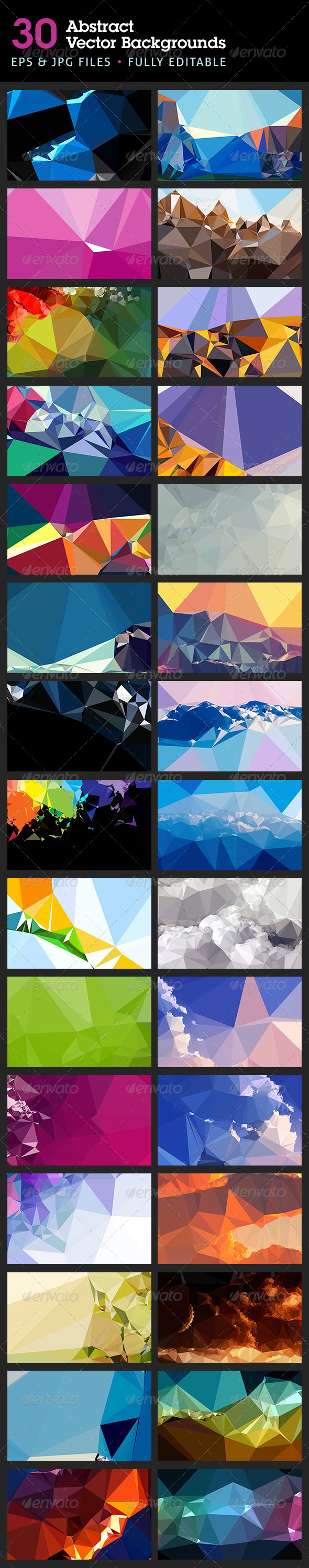 Abstract Backgrounds in Vector Format - Backgrounds Decorative