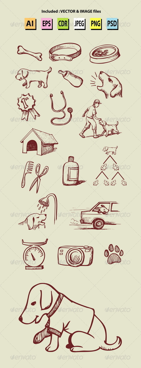 Pet Shop Icons - Animals Characters