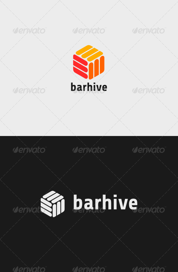 Bar Hive Logo - Vector Abstract